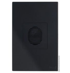 Conjunto Cigarra para Campainha 4x2 - RECTA Preto Black Satin Fosco